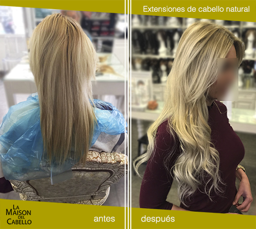 extensiones en verano antes y despues