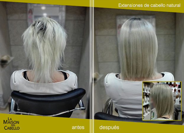 extensiones antes y después