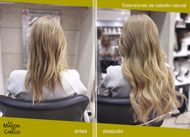 extensiones antes y después