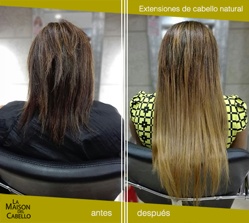 extensiones naturales antes y después