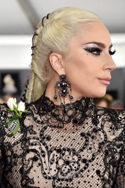 Lady Gaga GRAMMYs hair