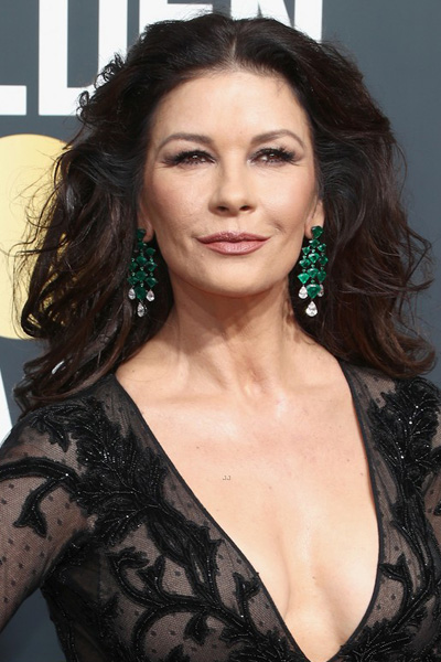 Catherine Zeta-Jones Globos de Oro Golden Globes melena larga