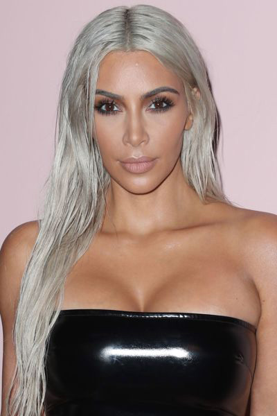 Kim Kardashian Silver Hair