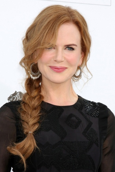 nicole kidman peinado navidad trenza